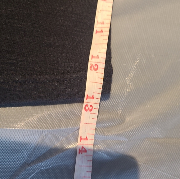 Medium Blue Gray Tee in the color black. - Picture 3 of 4